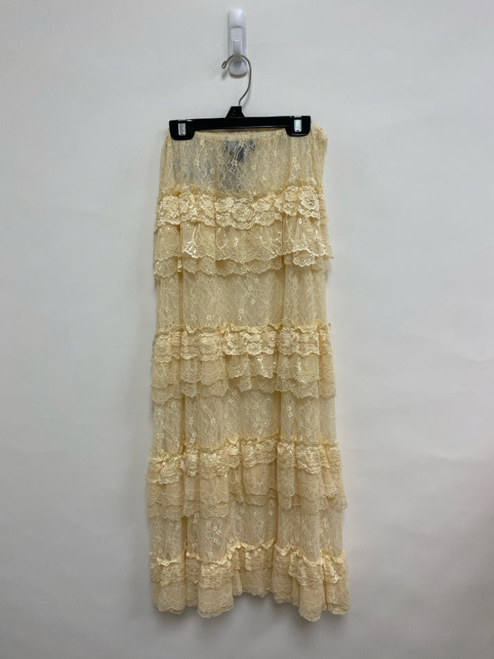 NWT Size M Apricot Lace Maxi Ladies Skirt