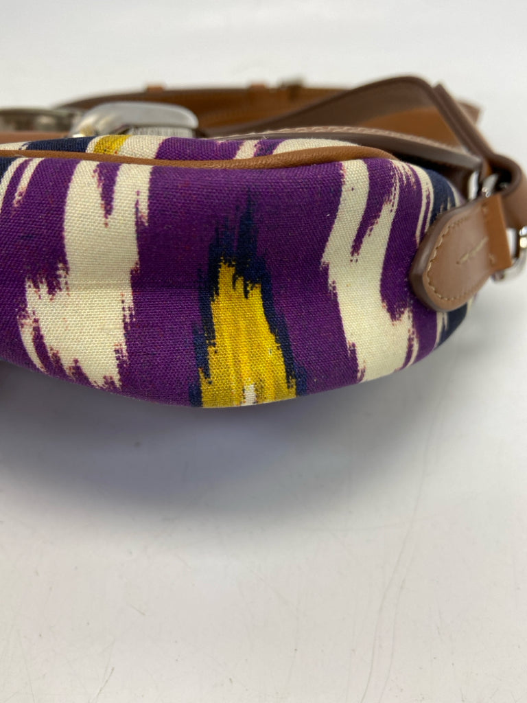 Ralph Lauren Silk Ikat Wellington Handbag