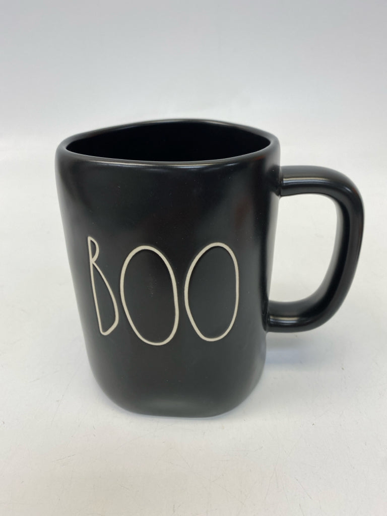 Rae Dunn Black White Words Halloween