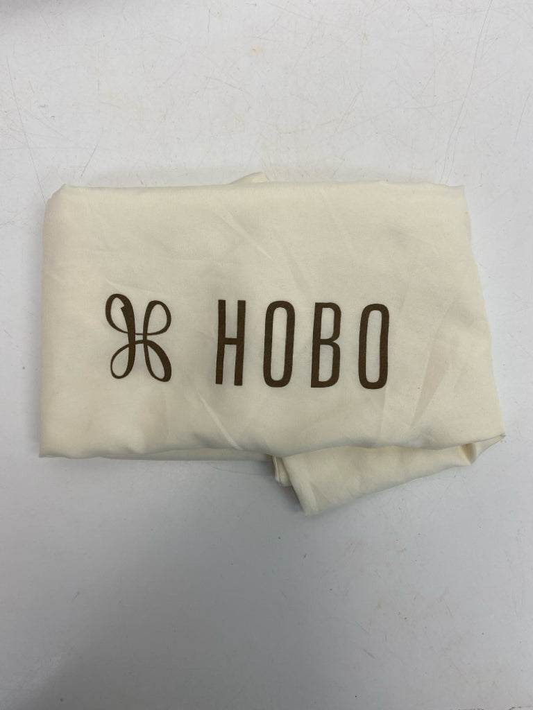 Hobo Dark Brown Stitching Leather Handbag