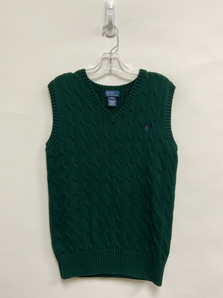 Ralph Lauren SIZE 14/16 Green Cable Knit Boy&
