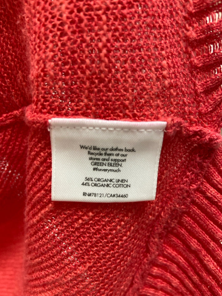 Eileen Fisher Size XL Coral Drape Linen Blend Ladies Sweater