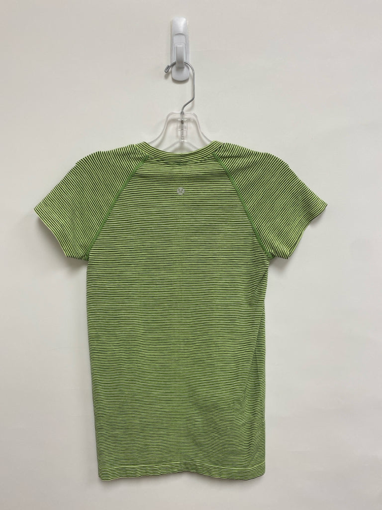 Lululemon Size 6 Yellow Black Stripes Athletic Top