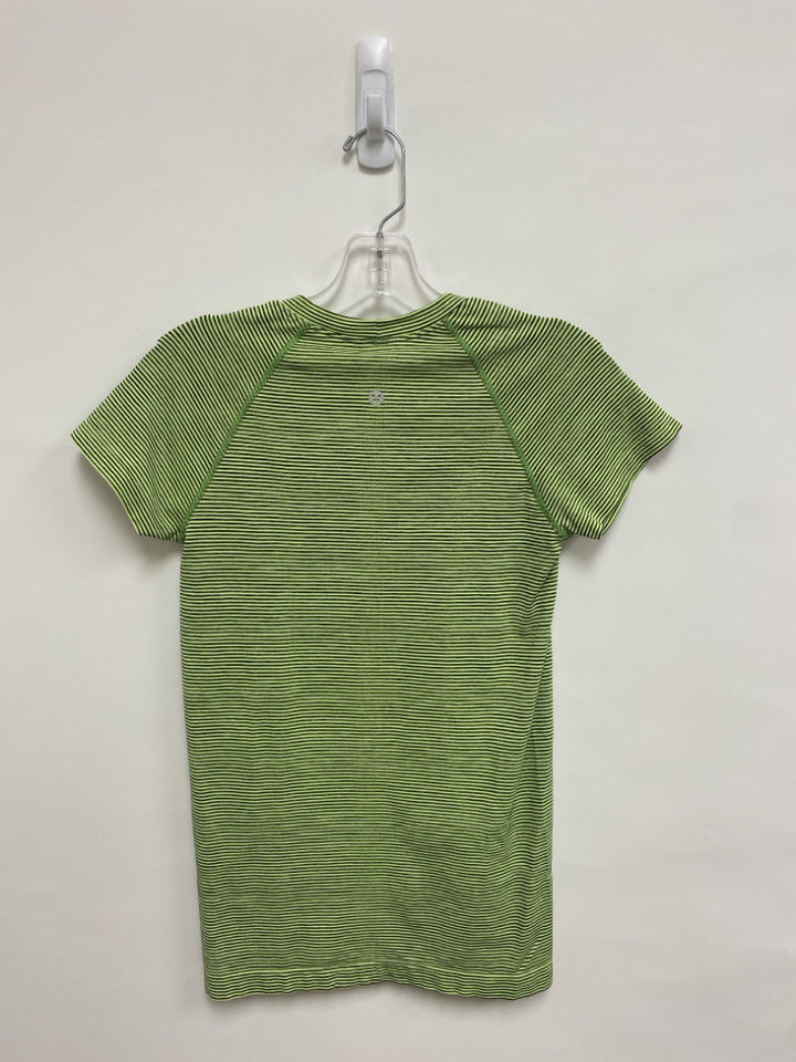 Lululemon Size 6 Yellow Black Stripes Athletic Top