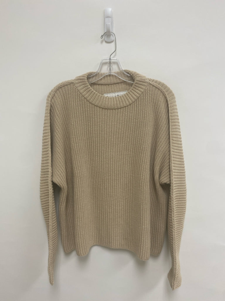 Frank &amp; Eileen Size S Tan Pullover Cotton Ladies Sweater