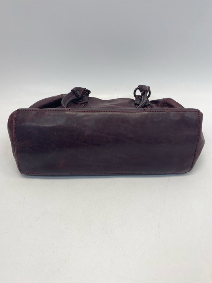 Frye Burgundy Leather Handbag