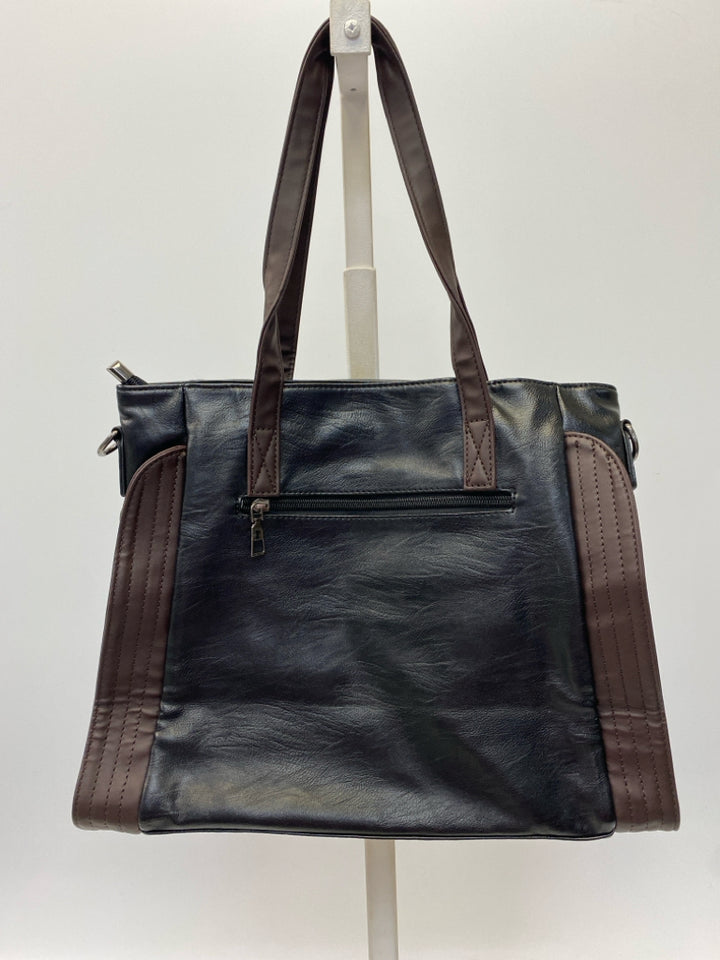 Black Dark Brown Handbag