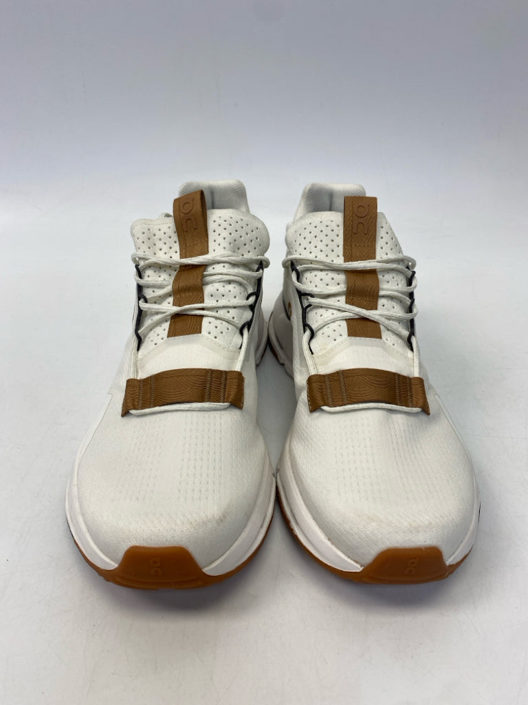 On Cloud Size 9.5 White Lace-Up Men&