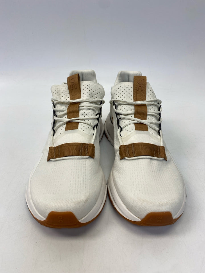 On Cloud Size 9.5 White Lace-Up Men&
