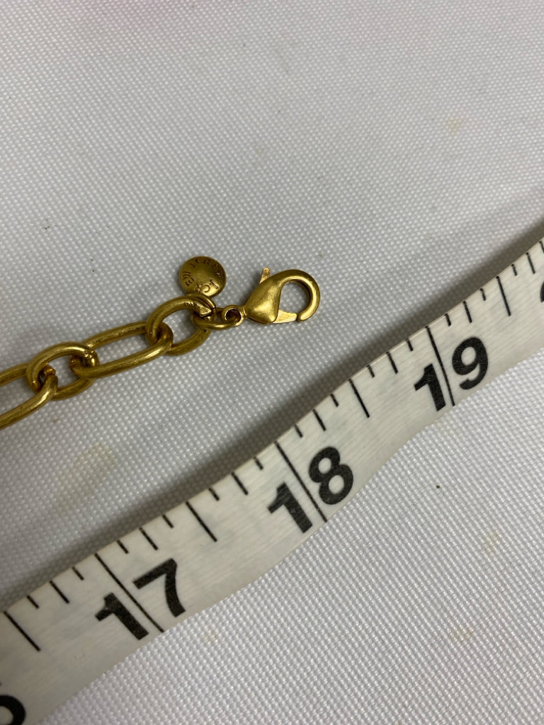 J Crew Multi Color Gold Color Necklace
