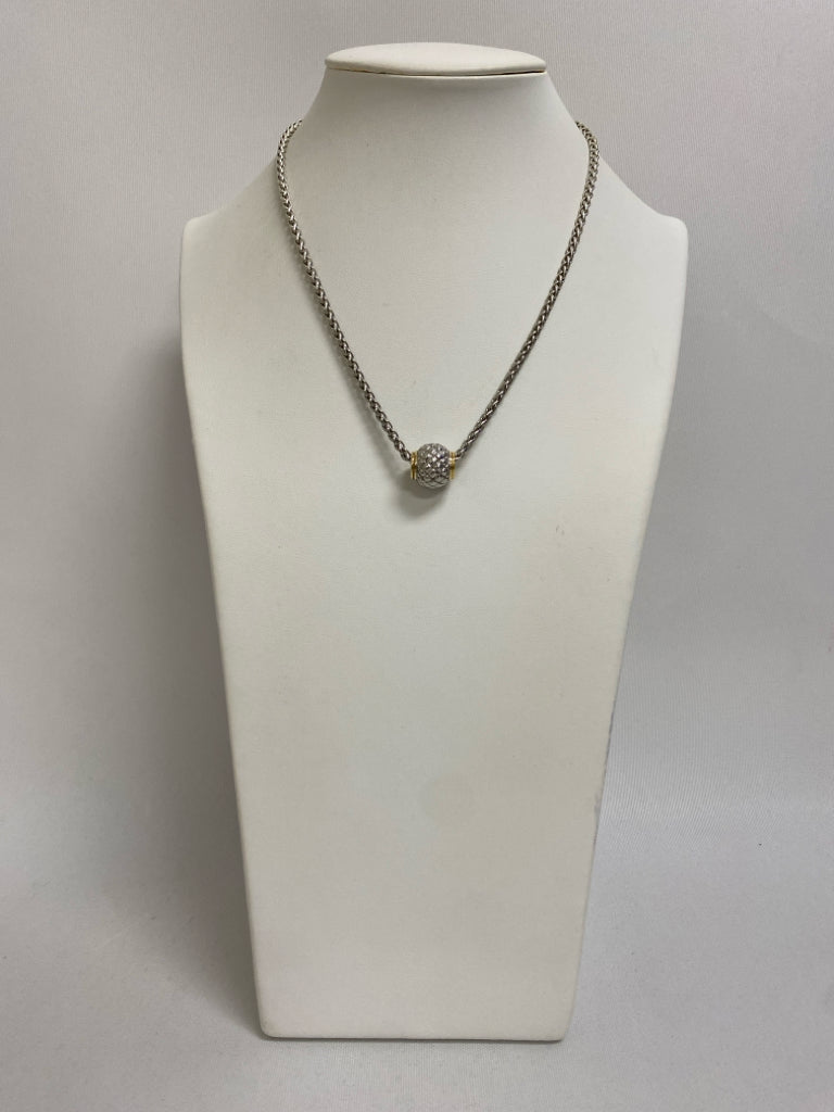 Silver Gold Color Chain Necklace