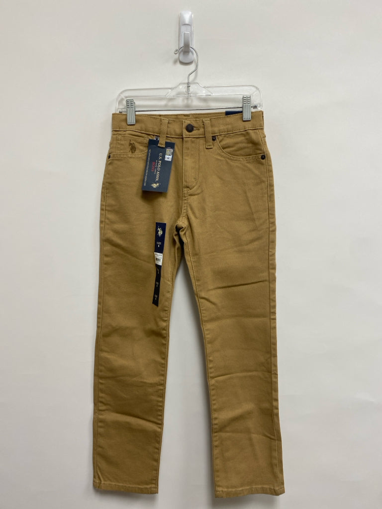 NWT U.S. POLO ASSN. SIZE 8 Brown Boy&