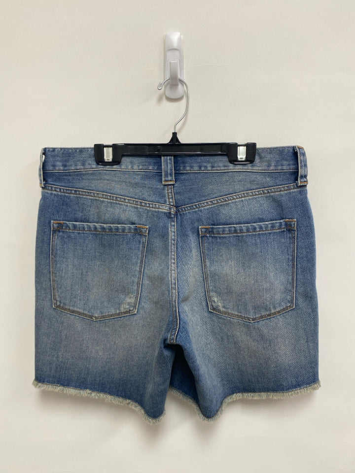 J Crew Size 28 Blue Distressed Fringe Ladies Shorts