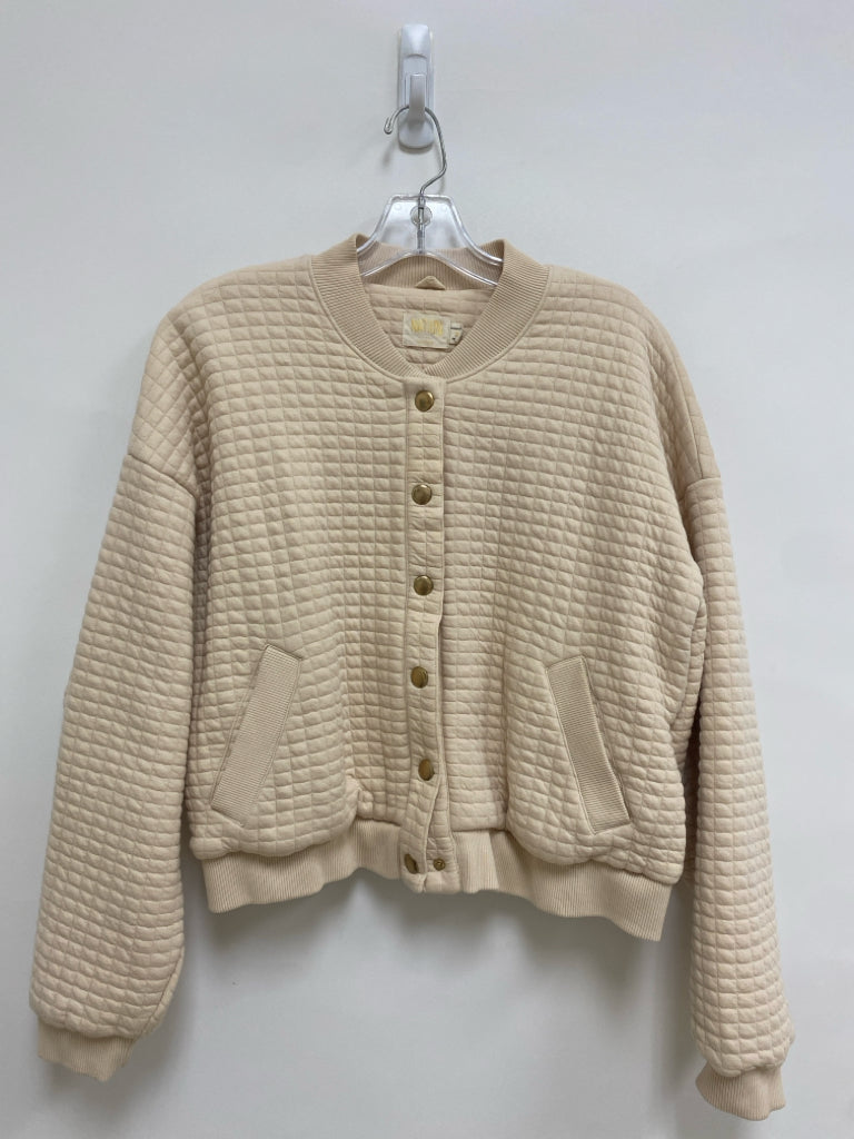 NATION LTD Size S Apricot Button Up Quilted Ladies Jacket
