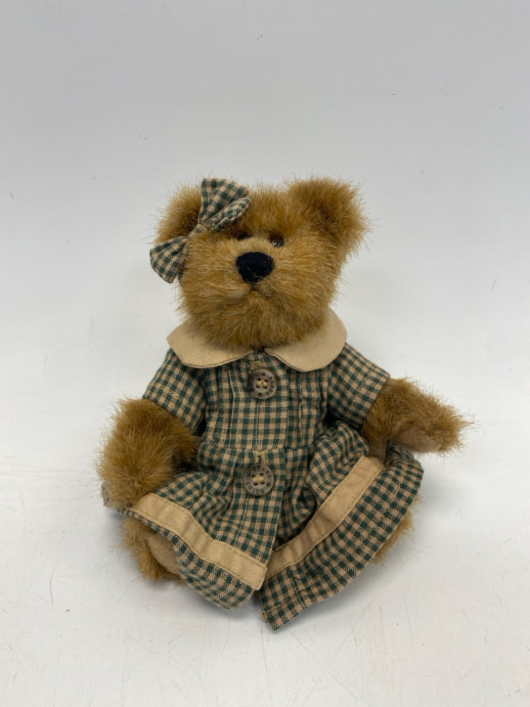 Brown Green/Cream Stuffed Animal