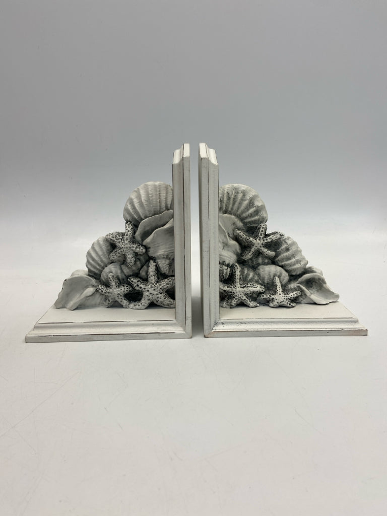 White Sea Life Bookends