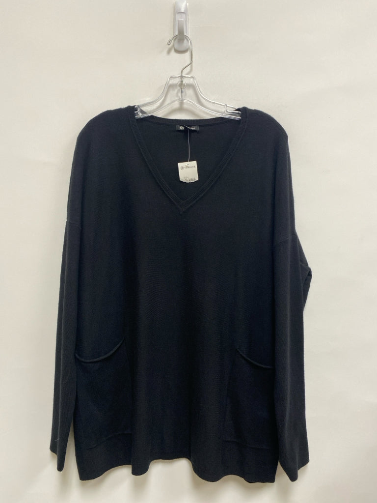 NWT Versona Size L Black Ladies Sweater