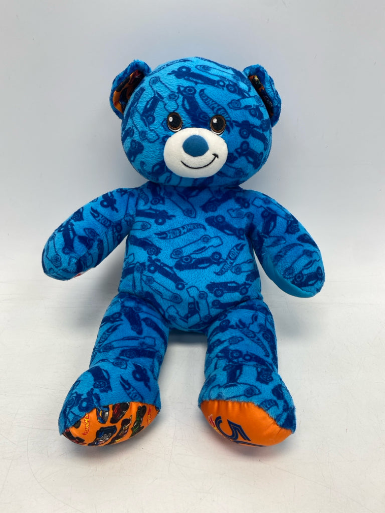 Build a Bear Blue Hot Wheels Stuffed Animal