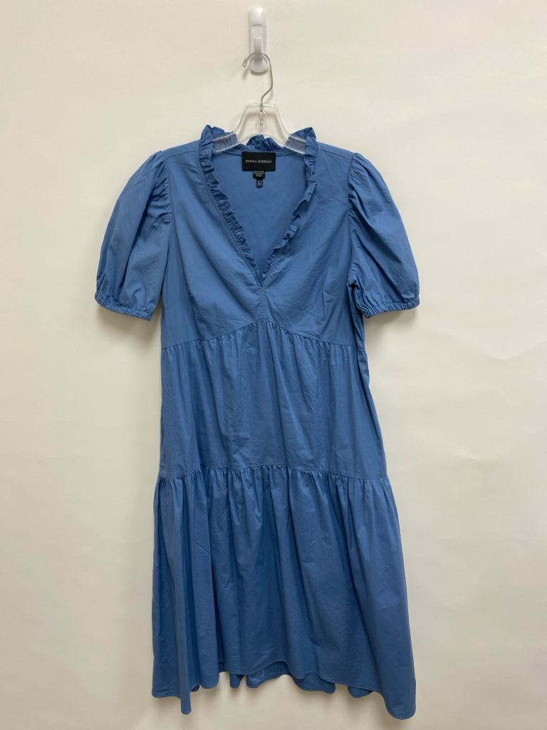 Donna Morgan Size 8 Blue Puff Sleeve Ladies Dress