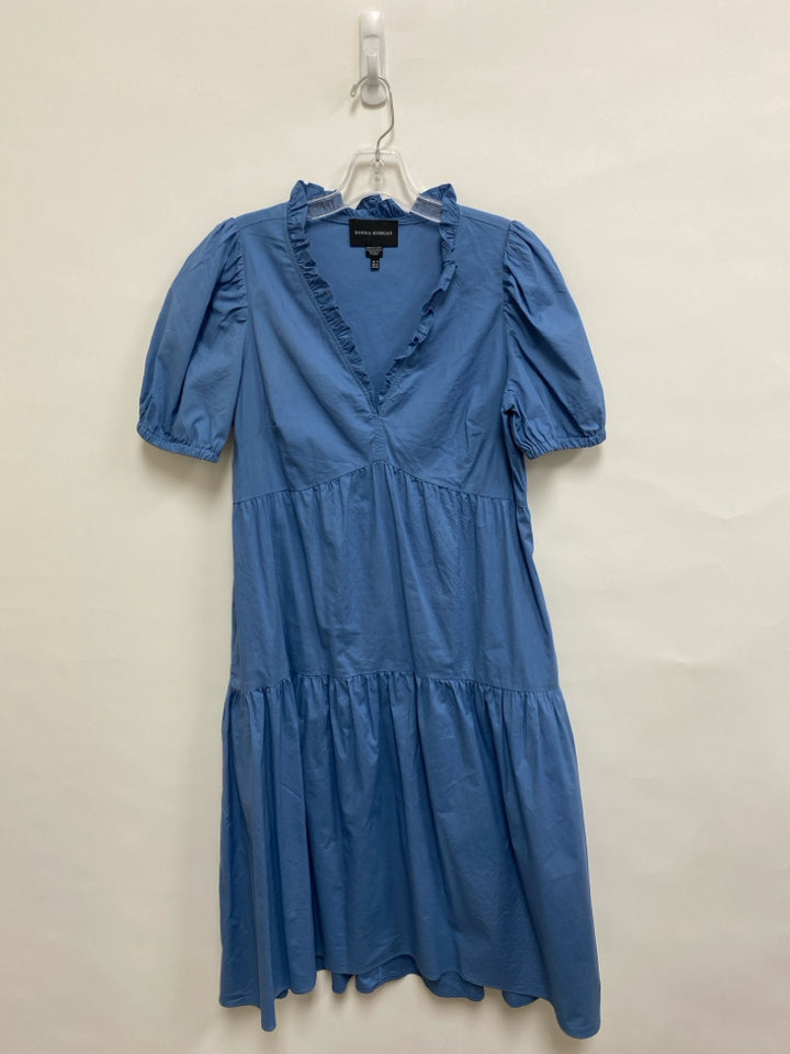 Donna Morgan Size 8 Blue Puff Sleeve Ladies Dress