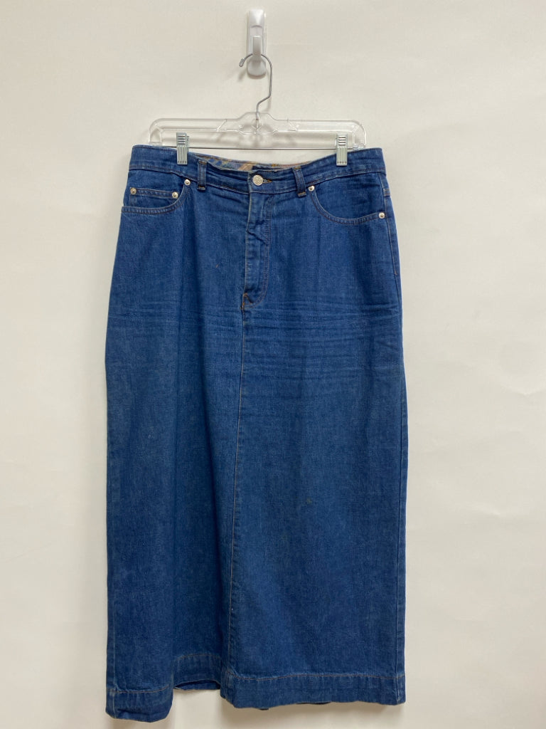 Ralph Lauren Size 14 Blue Denim Ladies Skirt
