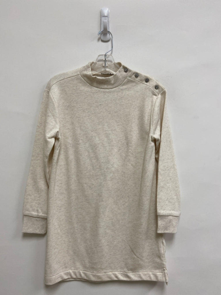 Crew Cuts SIZE 8 Beige Buttons Long Sleeve Girl&