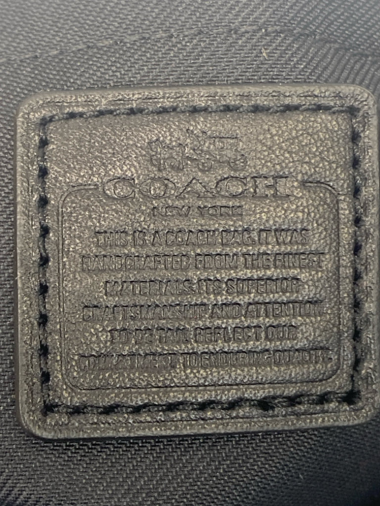 Coach Dark Gray Black Signature Crossbody