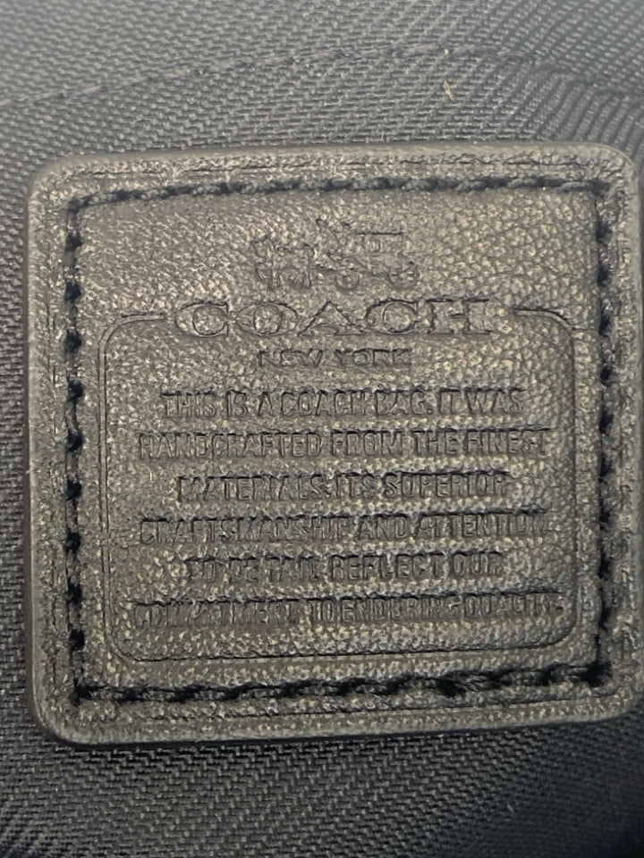 Coach Dark Gray Black Signature Crossbody