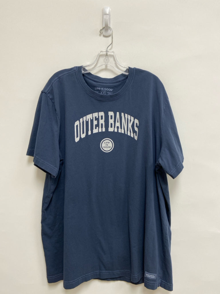 Life is Good Size XXL Navy White Men&