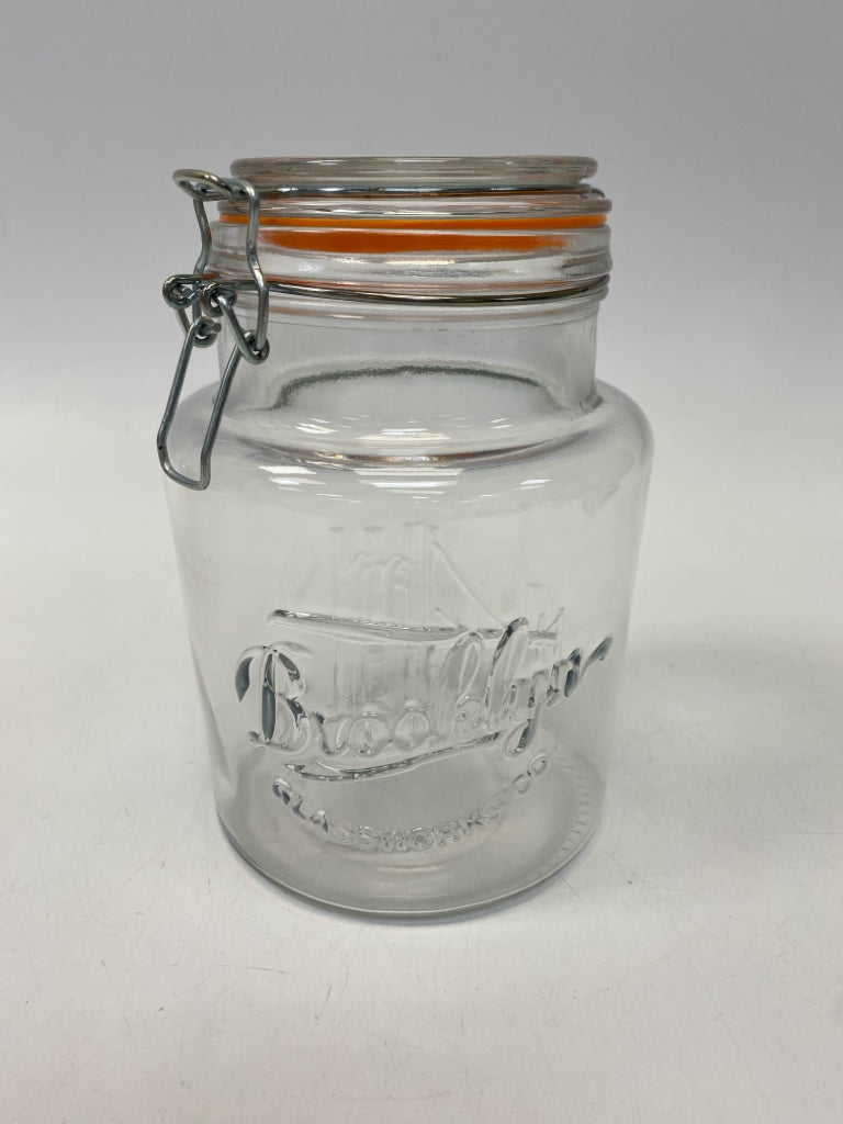 Clear Glass Canister
