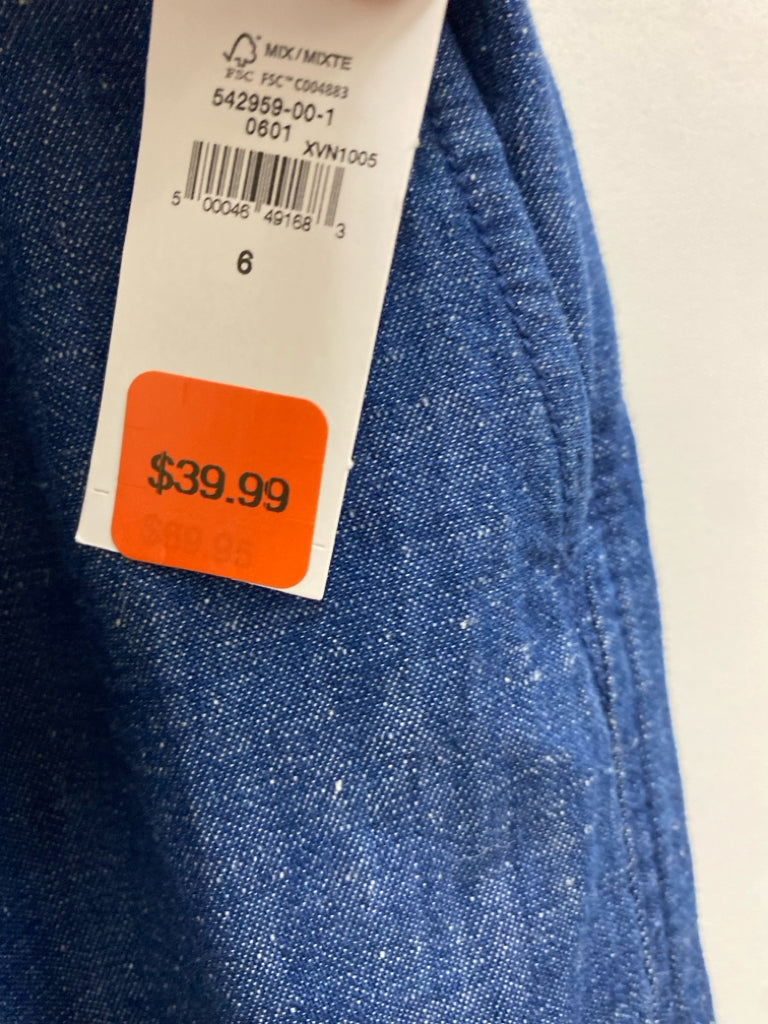 NWT Gap Size 6 Blue Ladies Pants