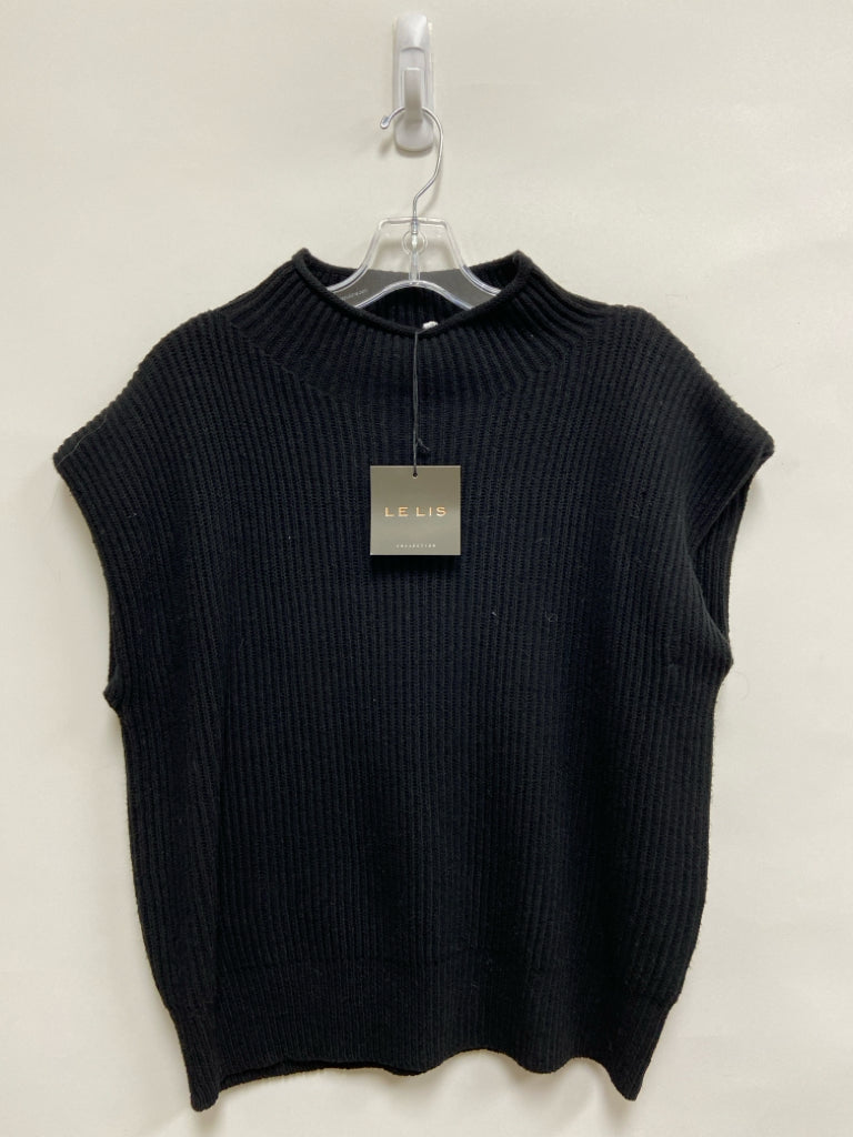NWT LE LIS Size S Black Sleeveless Ladies Sweater