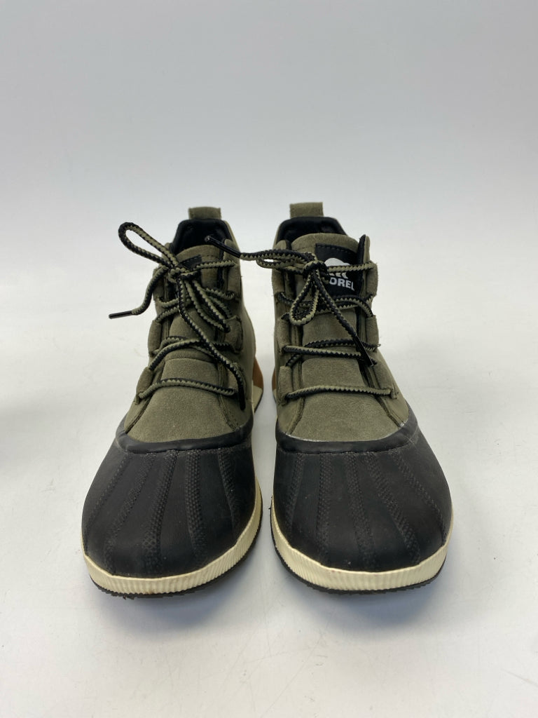 Sorel US Size 9.5 Olive Black Lace-up Boots