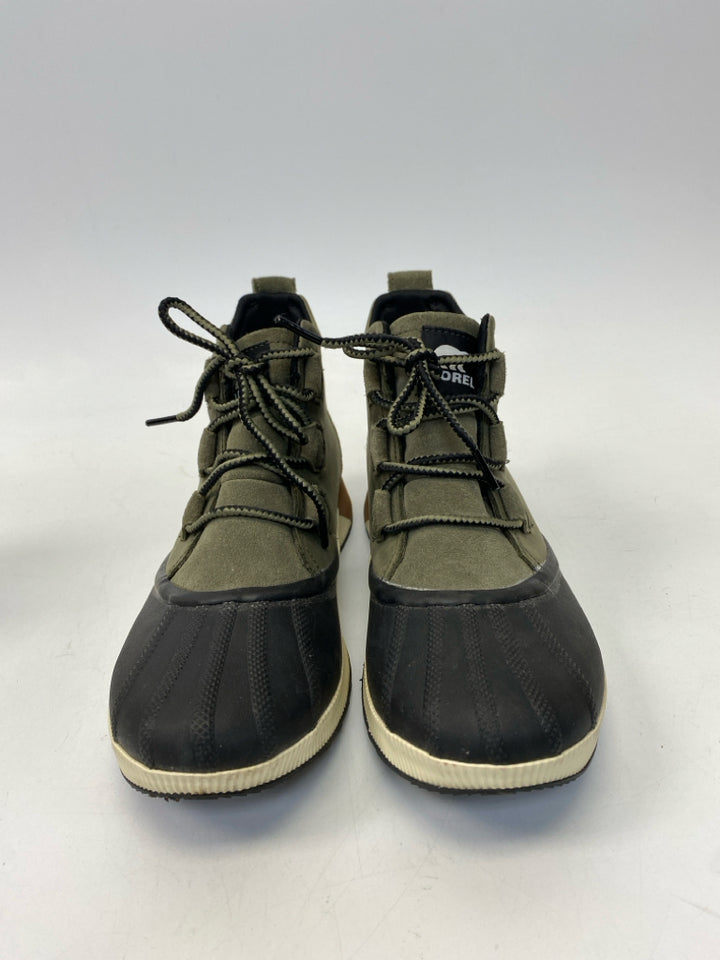 Sorel US Size 9.5 Olive Black Lace-up Boots