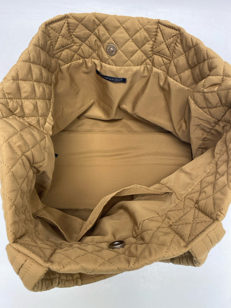 do everything in love Brown Quilted Handbag