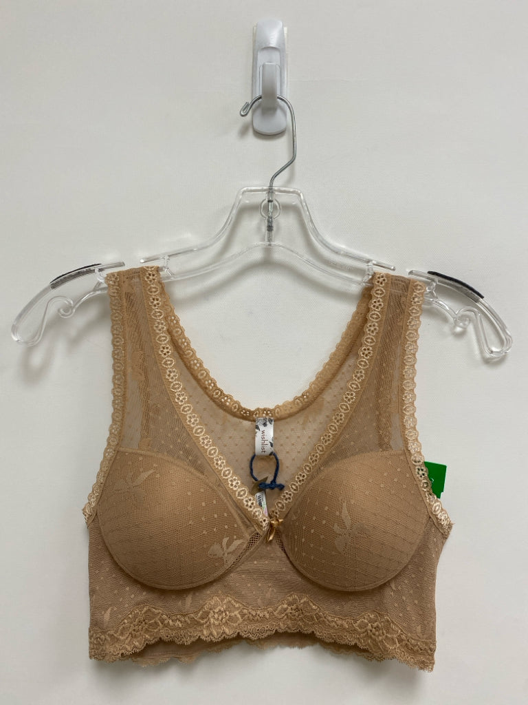 NWT WISHLIST Size S Tan Lace Ladies Bra