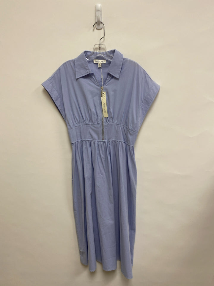 NWT She + Sky Size M Pale Blue Cotton Ladies Dress