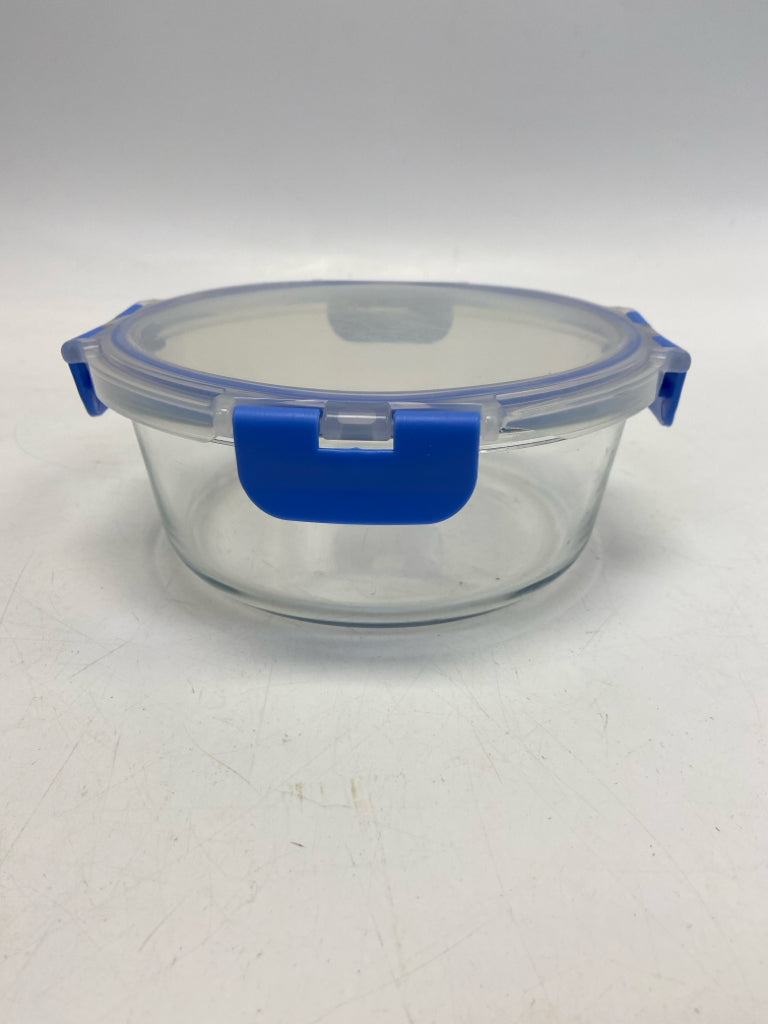 Clear Blue Storage Container