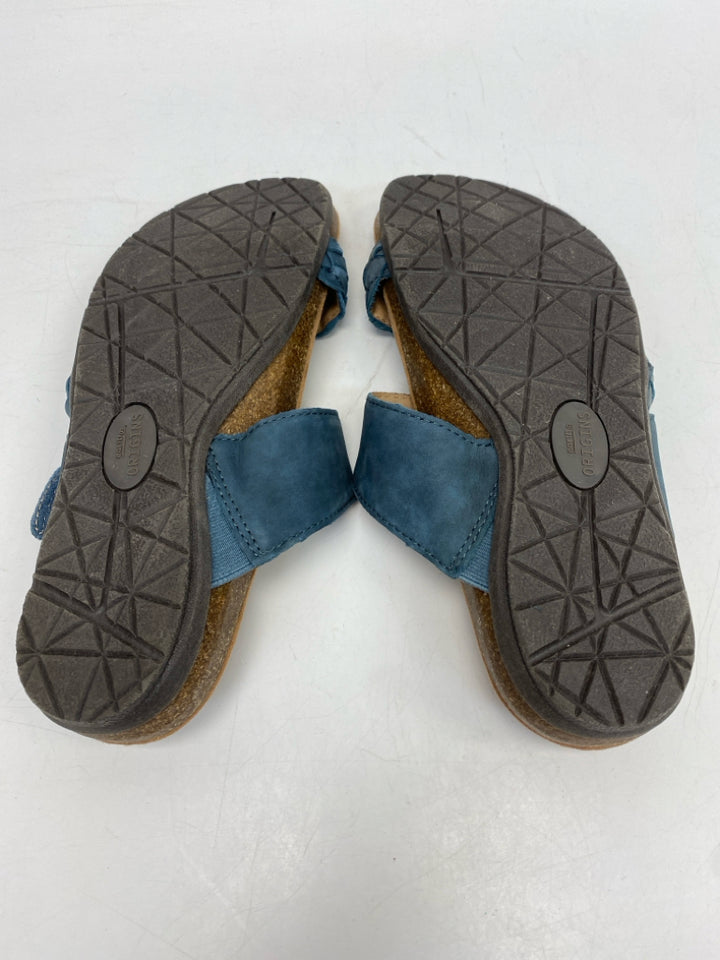 NWOT Earth Origins  Size 9 Dark Slate Blue Braided Sandals