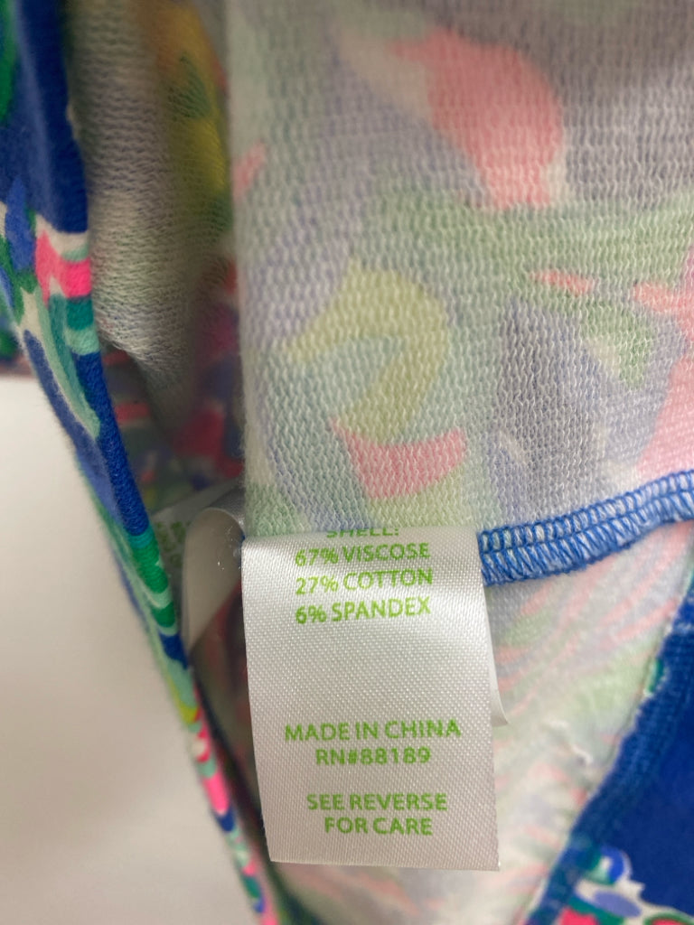 LILLY PULITZER Size XS Aqua/Blue Pink/Multi Floral Ladies Dress