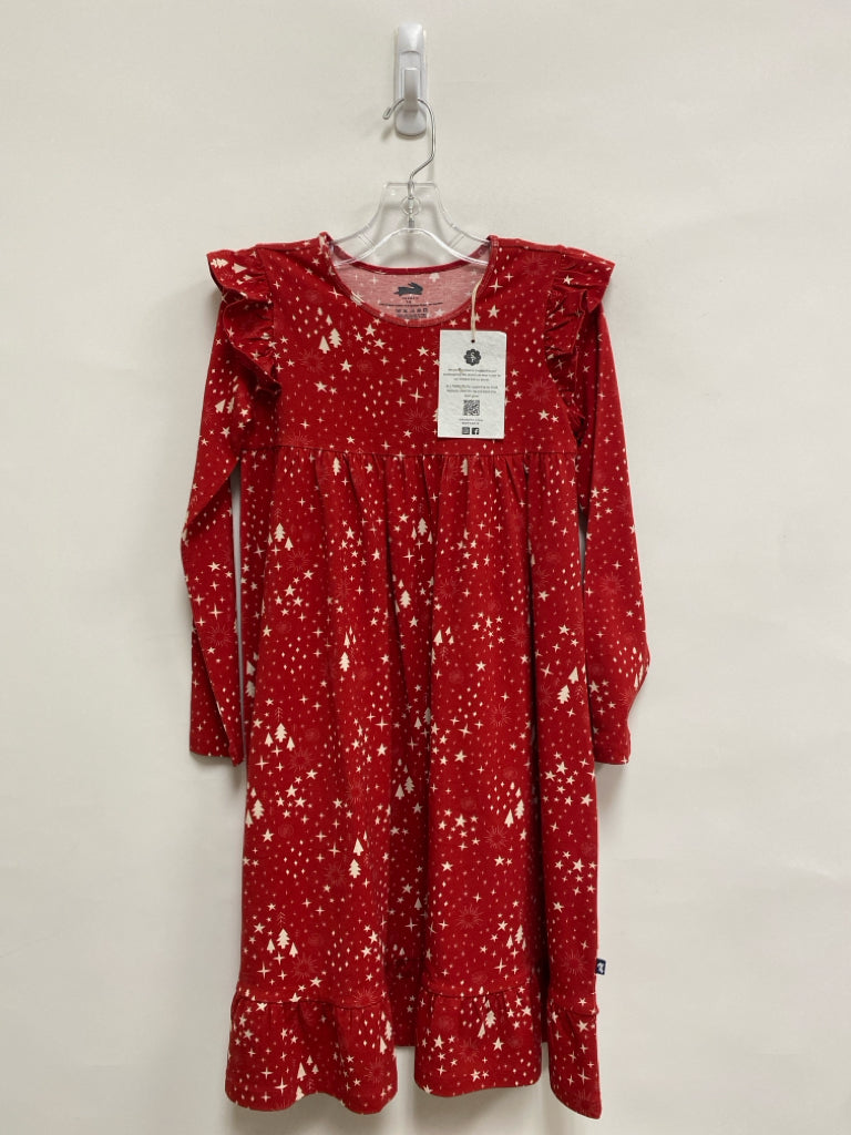 NWT SIZE 7/8 Red/Crm Stars Long Sleeve Girl&