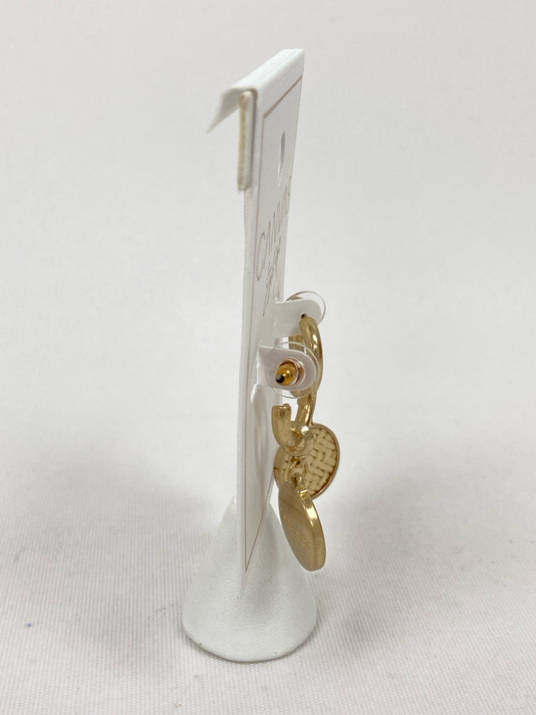 CANVAS Light Brown Gold Earrings