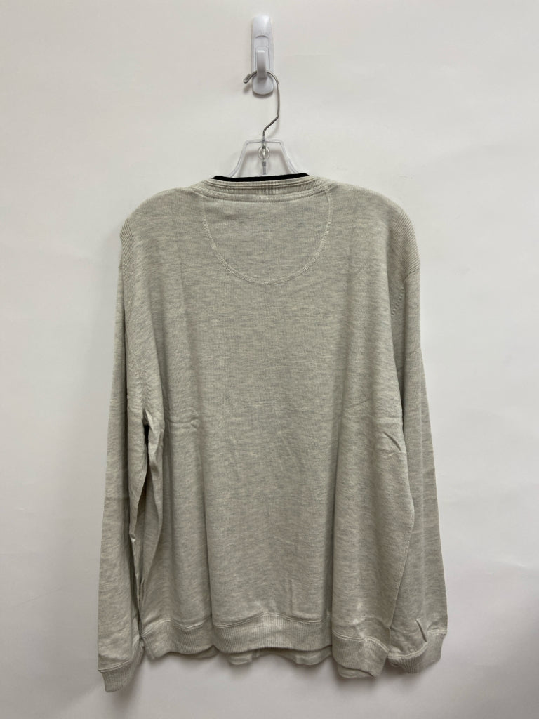 NWT Nat Nast Size XL Pale Gray Black Trimmed Men&