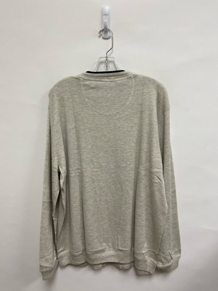 NWT Nat Nast Size XL Pale Gray Black Trimmed Men&
