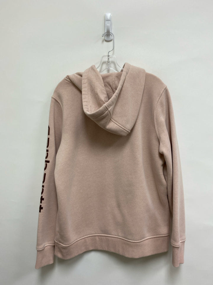Carhartt Size L Coral Brown Logo Hooded Ladies Sweatshirt