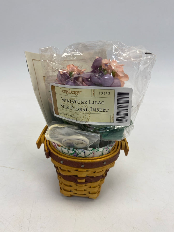 NWOT Longaberger 2008 Collector Club May Series Lilac Basket