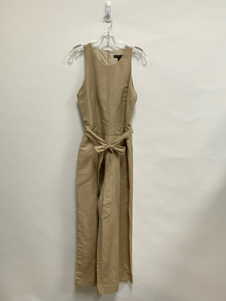 Banana Republic Size 8 Beige Sleeveless Ladies Jumpsuit
