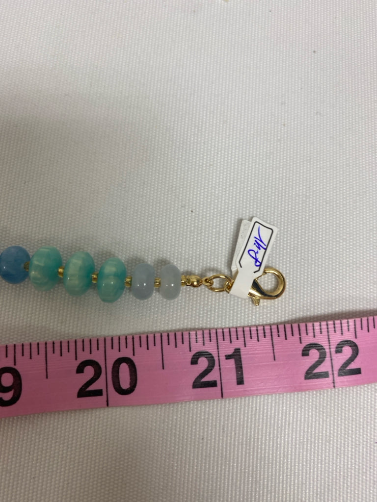 NWT Turquoise Gold Color Charms Necklace