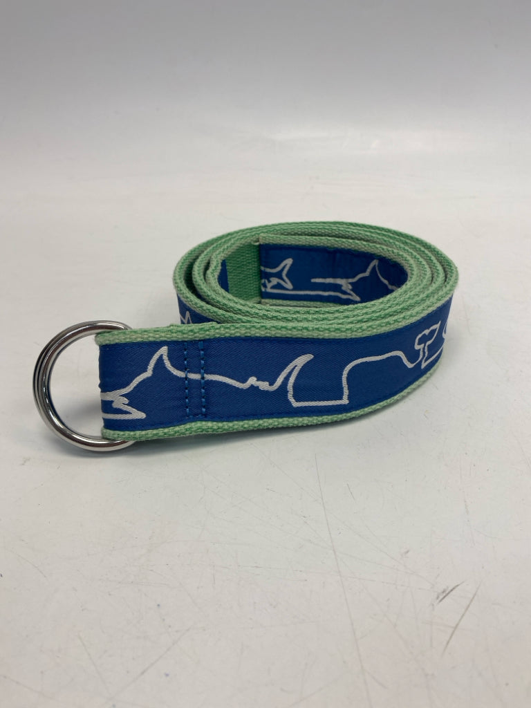 Vineyard Vines Size XL Blue Green Whale Fabric Men&