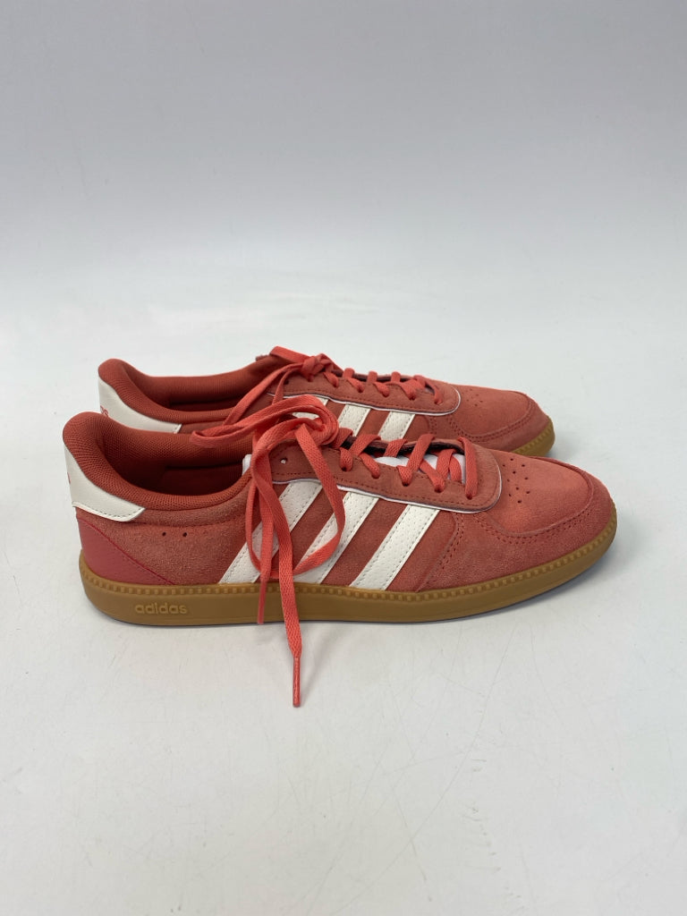 Adidas  Size 8.5 Coral White Lace-up Sneakers
